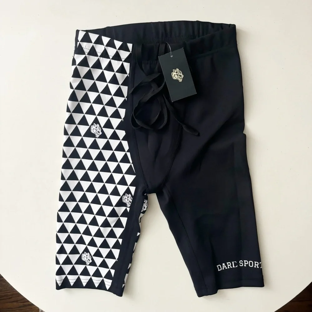 Darc Sport Men’s 9” Mana Spandex Shorts Size Small New Black